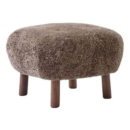 Andtradition - Little Petra Atd1 Pouf - Sheepskin Sahara - Noyer Huilé - Marron
