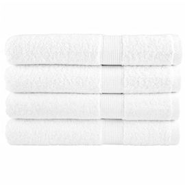 vidaXL Serviettes de sauna de qualité supérieure SOLUND 4 pcs blanc