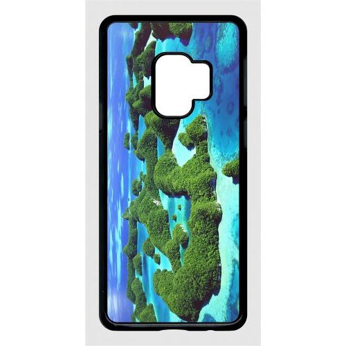 Coque Galaxy S9 - Plage Avec Dunes De Verdure - Noir