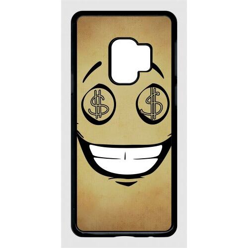 Coque Galaxy S9 - Smiley Cupide Dollars - Noir