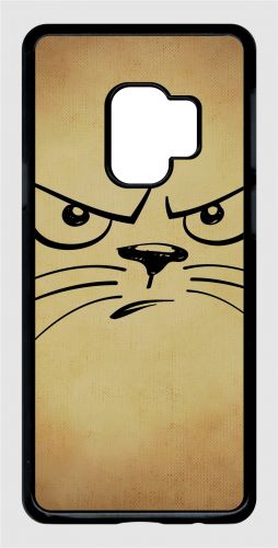 Coque galaxy s9 - smiley chat - noir