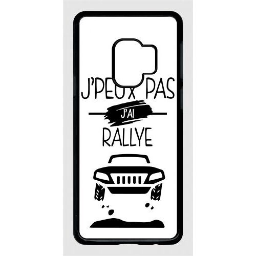 Coque galaxy s9 - j peux pas j ai rallye 1 - noir