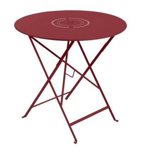 Fermob - Table Floreal - 43 Chili Mat - Ã 77 Cm  - Rouge