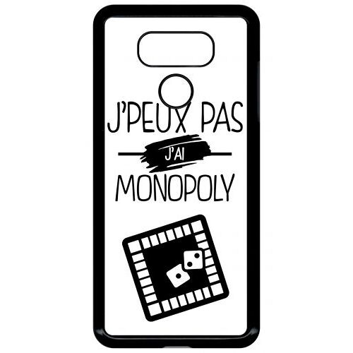 Coque lg g6 - j peux pas j ai monopoly 1 - noir