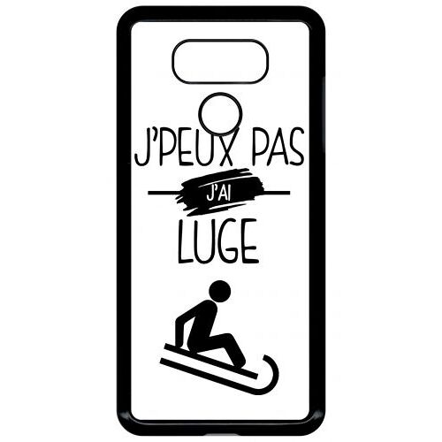 Coque lg g6 - j peux pas j ai luge 1 - noir