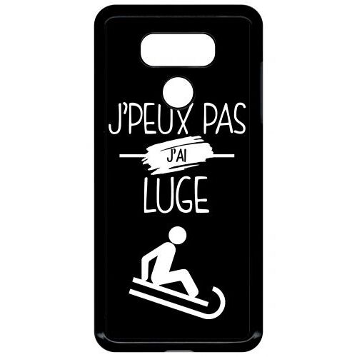 Coque lg g6 - j peux pas j ai luge 2 - noir