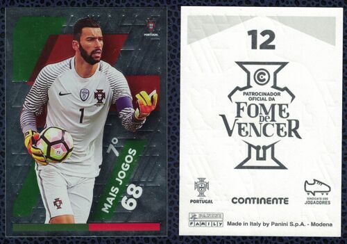 Portugal Panini Football Fome De Vencer Rui Patricio N° 12