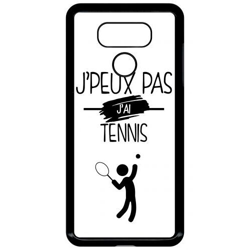 Coque lg g6 - j peux pas j ai tennis 1 - noir