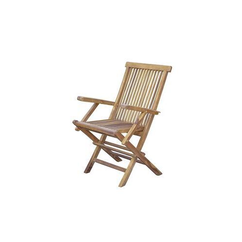 Bali Fauteuil De Jardin En Teck Huilé Massif Pliant
