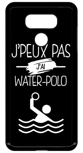 Coque lg g6 - j peux pas j ai water polo 2 - noir