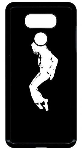 Coque lg g6 - silhouette michael jackson moonwalk - noir