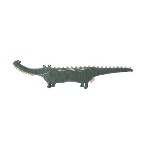 Oyoy - Peluche Gustav Le Crocodile Vert En Coton Et En Polyester H17x90x8cm  - Vert