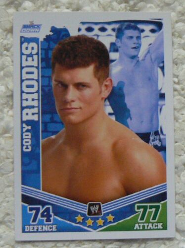 Carte Catch Topps Slam Attax Mayhem - "Smack Down" Cody Rhodes - N°105