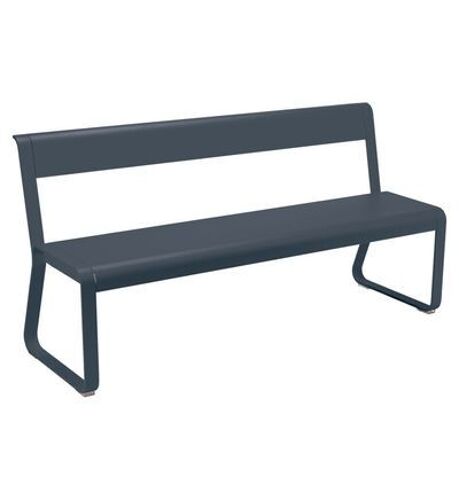 Fermob - Banc avec dossier BELLEVIE - 47 anthracite mat  - Gris