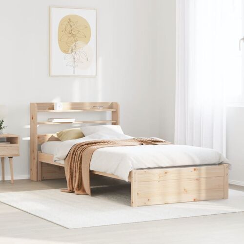 vidaXL Cadre de lit avec tête de lit sans matelas 75x190 cm