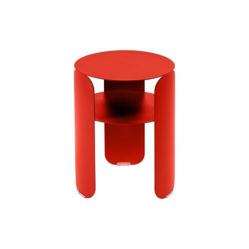 Fermob - Table d'appoint ronde Bebop - 45 capucine  - Rouge