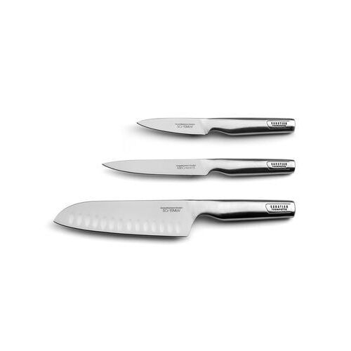 Sabatier Trompette - Asean - Set 3 Couteaux De Cuisine  - Gris