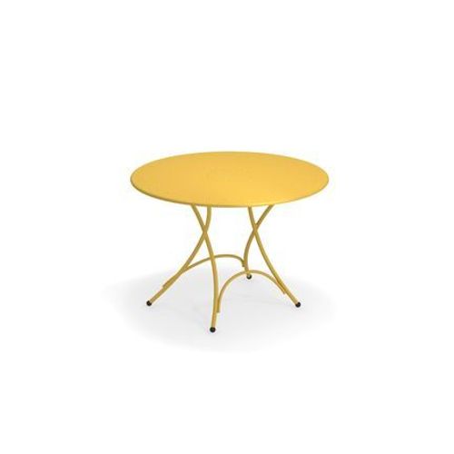 Emu - Table Pliante Ronde Pigalle - Jaune Curry  - Jaune