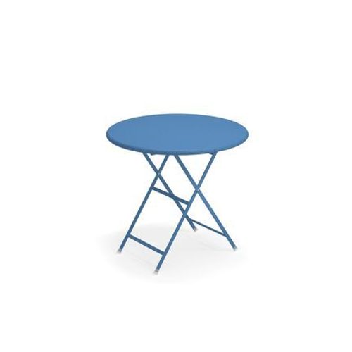 Emu - Table Pliante Arc En Ciel Ronde - Bleu Marine  - Bleu