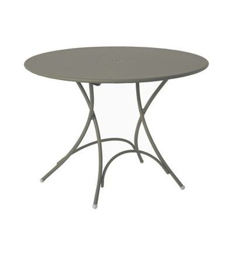 Emu - Table Pliante Ronde Pigalle - Gris/Vert  - Gris