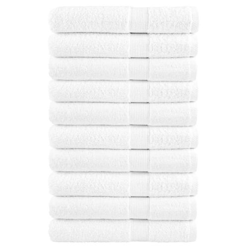 vidaXL Serviettes de sauna de qualité supérieure SOLUND 10 pcs blanc