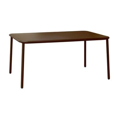 Emu - Table En Aluminium Yard - Marron Foncã© - M  - Marron