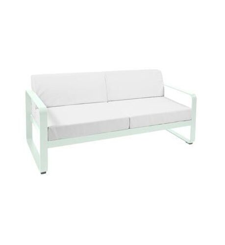 Fermob - CanapÃ© deux places BELLEVIE - A7 menthe glaciale - blanc grisÃ©  - Bleu