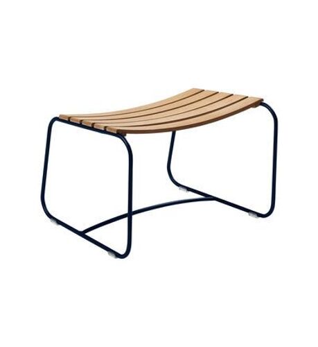 Repose-Pied En Teck Surprising - 92 Bleu Abysse