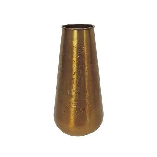 Vase cylindrique aluminium motifs - Taille unique