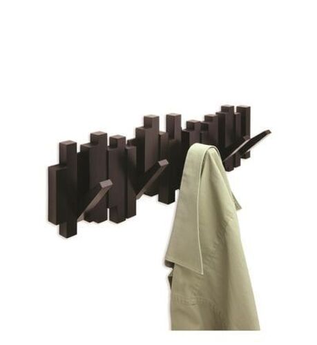 Umbra - PatÃ¿re murale 5 crochets rabattables  - Marron