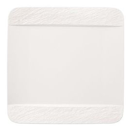 Manufacture Rock Blanc Assiette Plate Carree