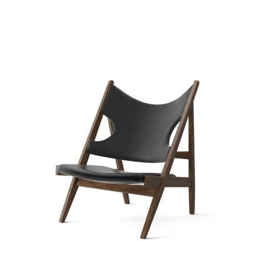 Audo - Fauteuil Knitting Lounge - Noyer/Dakar 0842 - Noir