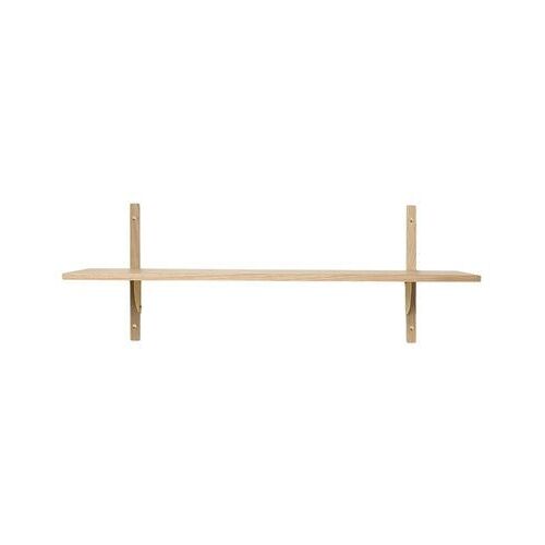 Ferm LIVING - Étagère Sector - Chêne - laiton - 1 étagère - large - Beige