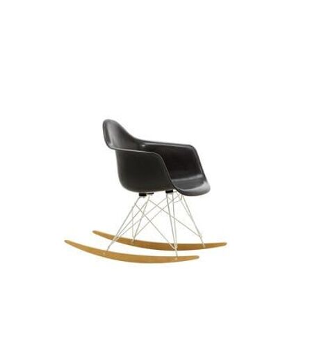 Chaise Eames en fibre de verre RAR - Elephant Hide Grey - blanc - Érable jaune