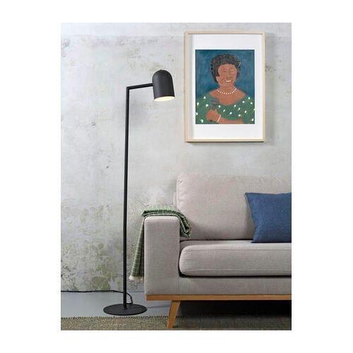 Lampadaire Industriel En Coton Noir 141 Cm Marseille Noir