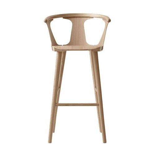 Tabouret In Between - 75 cm - Chêne, blanc huilé