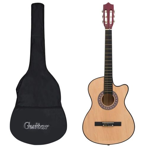 vidaXL Jeu de guitare 12 pcs acoustique pan coupé western 6 cordes 38