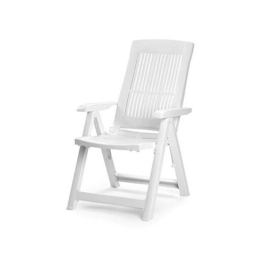 Fauteuil Résine 5 Positions Blanc Tampa