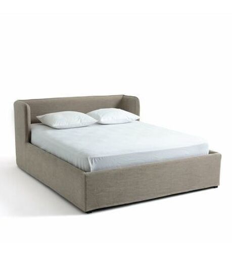 AM.PM - Lit-coffre lin avec sommier relevable ,Robwig  - Beige