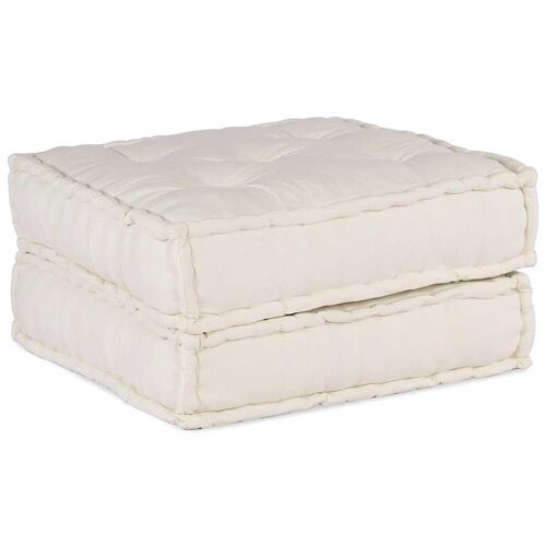 vidaXL Pouf modulaire crème 70x70x36 tissu
