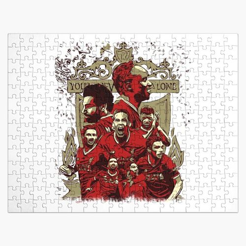 Puzzle en bois Football du Liverpool FC 300 pièces 38x26 cm jouet décoration mura