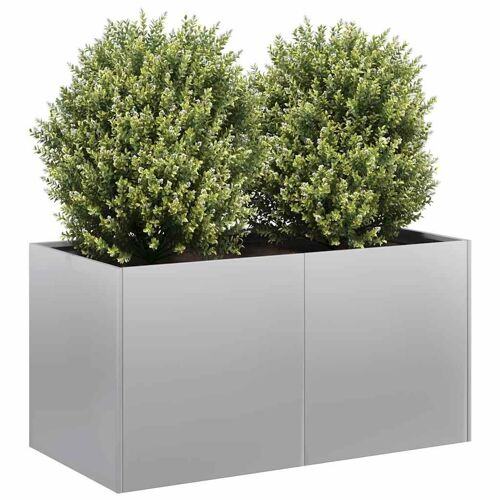 Vidaxl Jardinière 80x40x40 Cm Acier Galvanisé