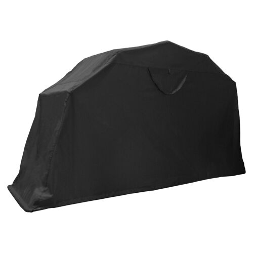 Tente À Moto Xl Pliable Housse De Protection Tissu Imperméabkle & Anti-Uv Noire Rangement Garage Extérieur Bécane Motoguard Imperméable [2 Cadenas + Fixations Au Sol Inclus]
