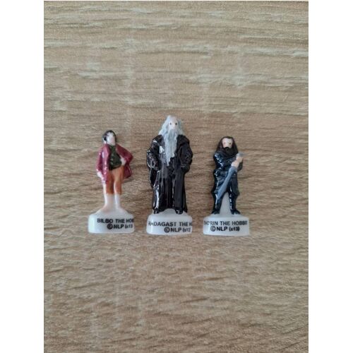 3 Fèves De Collection Le Hobbit Bilbo Radagast Thorin Nlp S13 Carrefour 2013 Tbe