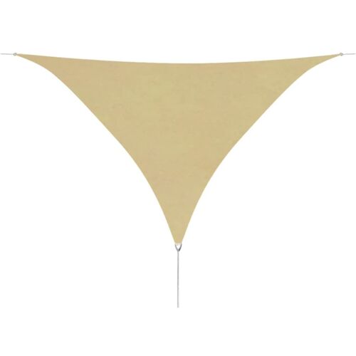 Vidaxl Voile De Parasol Tissu Oxford Triangulaire 5x5x5 M Beige