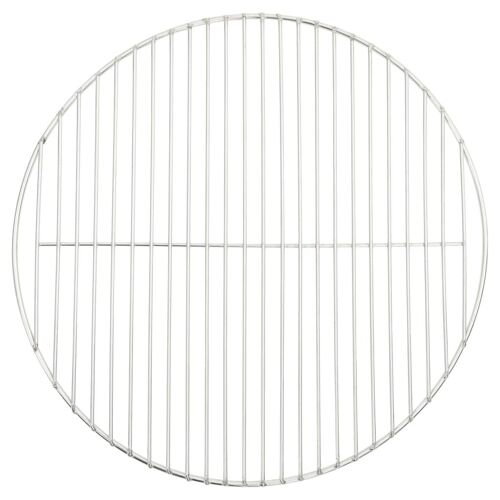 vidaXL Grille de barbecue ronde Ø47 cm acier inoxydable 304