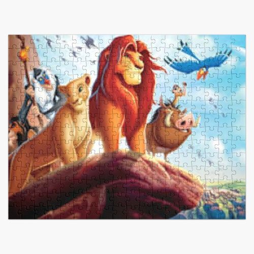 Puzzle en bois Le Roi Lion 300 pièces 38x26 cm jouet décoration mura