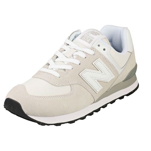 New Balance 574 Baskets Mode Gris Blanc