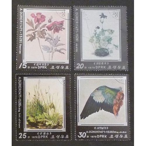Corée Du Nord Oblitéré Y Et T N° 1524 À 1527 Lot De 4 Timbres De 1978 Série Complète