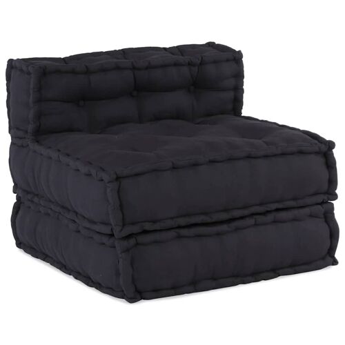 vidaXL Pouf modulaire anthracite 70x70x54 tissu